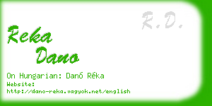 reka dano business card